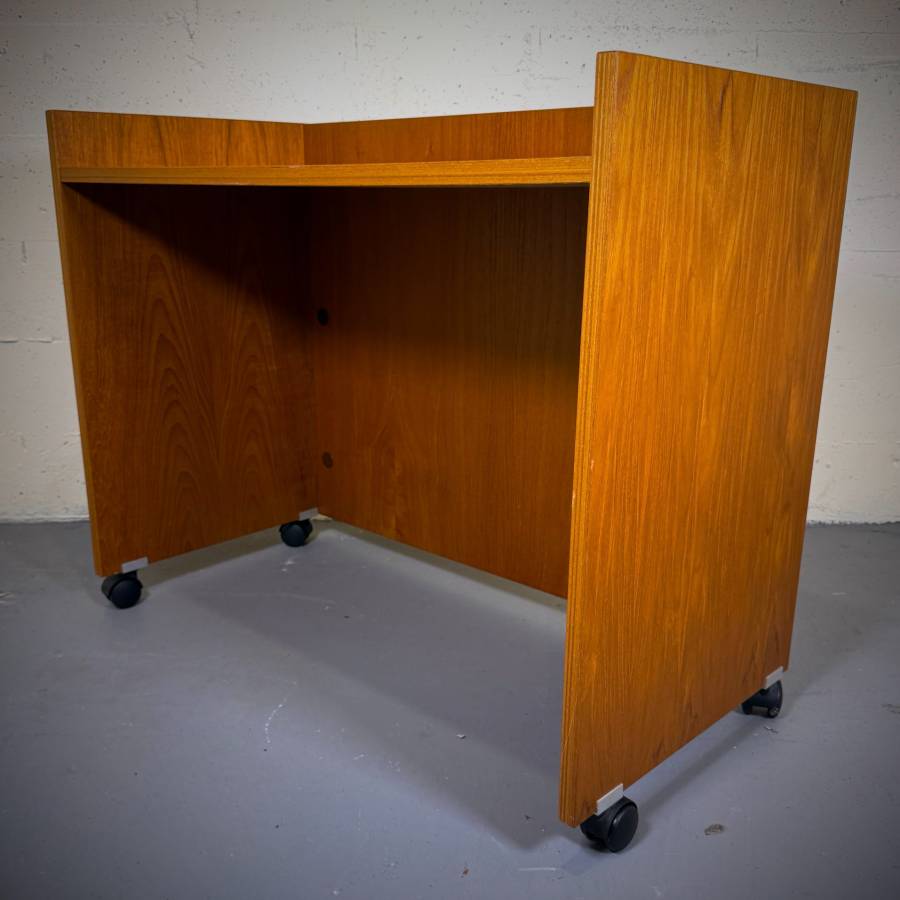 Post modern danish teak minimalist desk — photograph 5 of 5