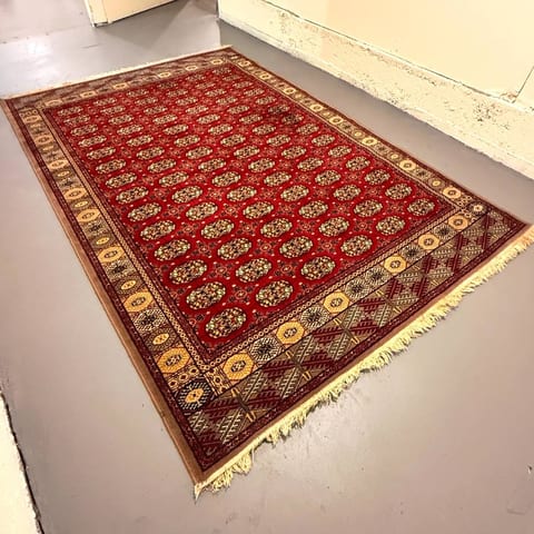 Vintage Turkish high quality wool rug made in Poland