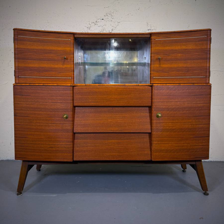 Beautiful refinished mid century modern buffet hutch by Beautility — photograph 2 of 8