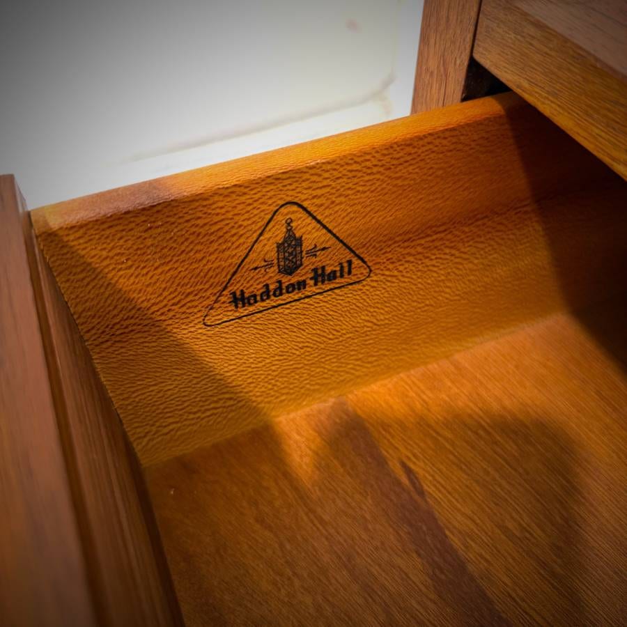 Beautiful Haddon Hall mid century modern walnut tall boy dresser — photograph 7 of 7