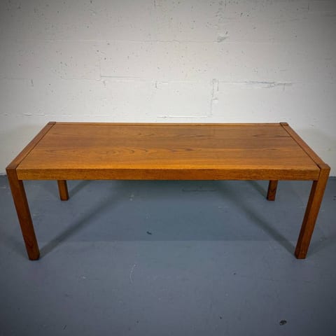 Danish modern teak compact coffee table