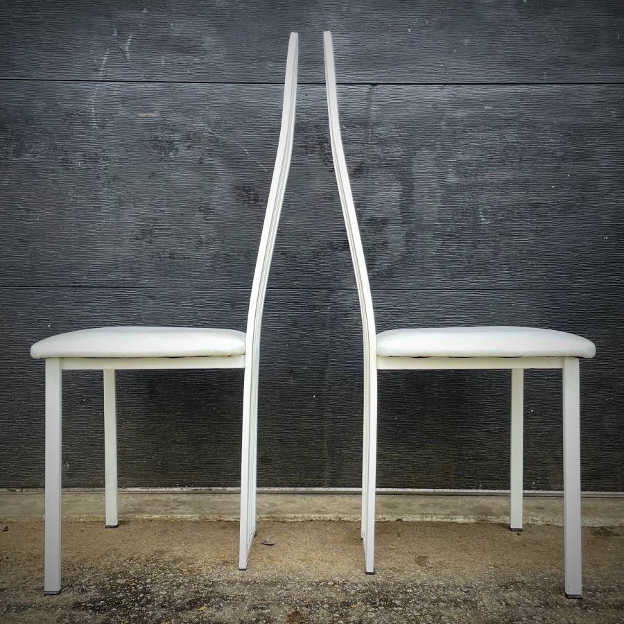 Set of 4 Vintage Post Modern dining chairs — photograph 5 of 7