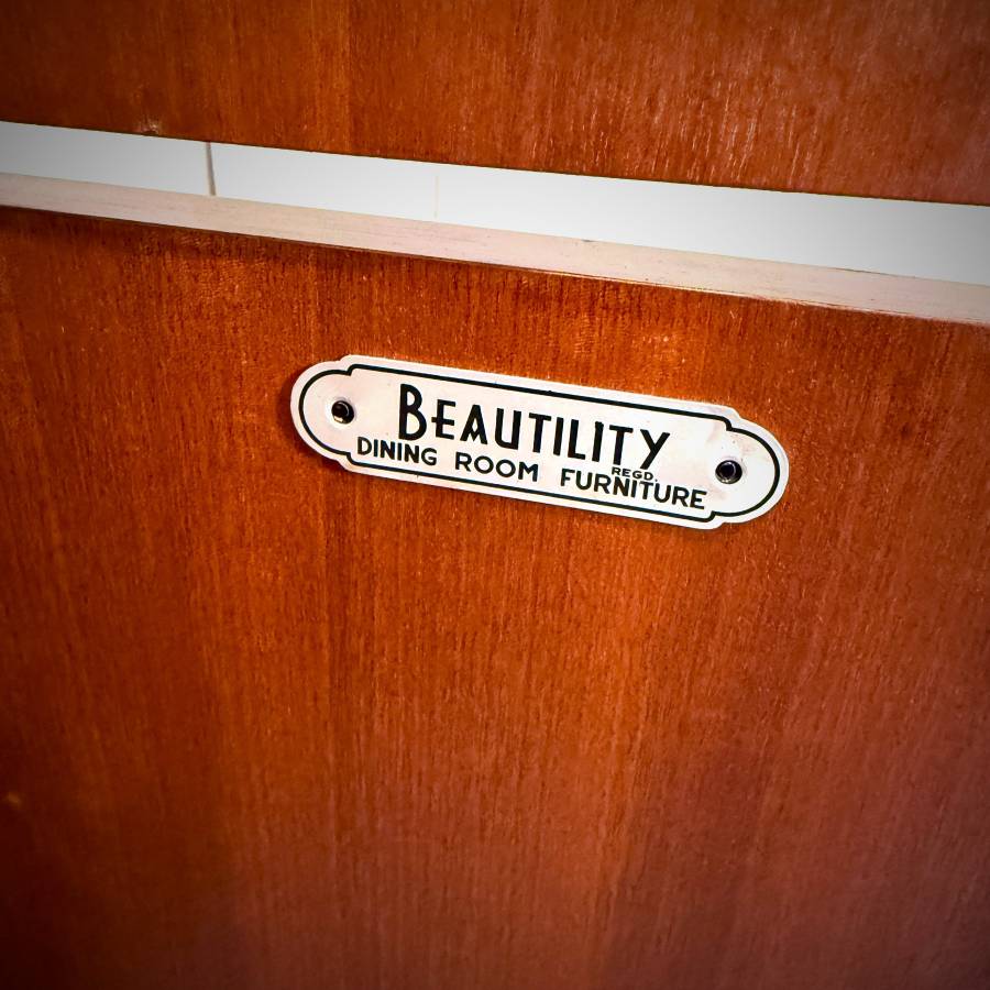 Beautiful refinished mid century modern buffet hutch by Beautility — photograph 8 of 8
