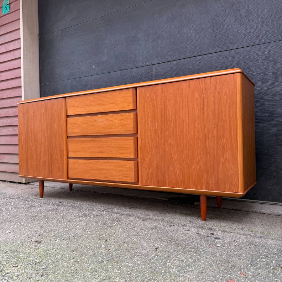 Gorgeous mid century modern teak credenza — photograph 2 of 6