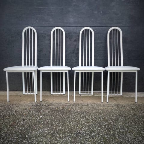 Set of 4 Vintage Post Modern dining chairs