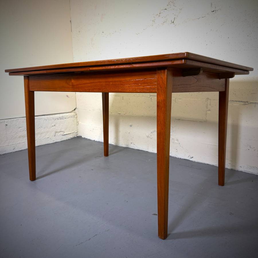Mid century modern teak surfboard dining table — photograph 8 of 8