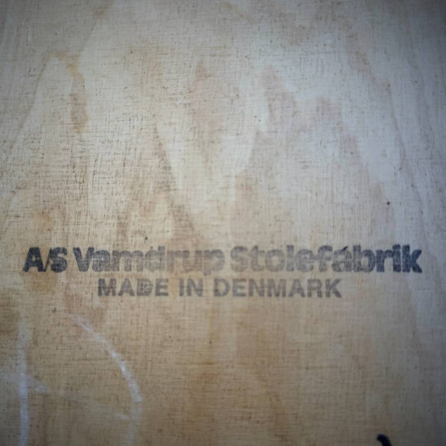 Rare set of 6 post modern danish teak dining chairs — photograph 7 of 11