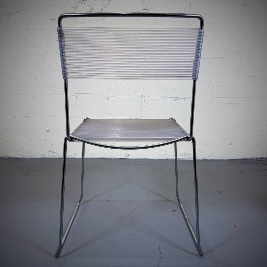 Mid century modern Italian Spaghetti indoor outdoor dining chairs — photograph 6 of 8