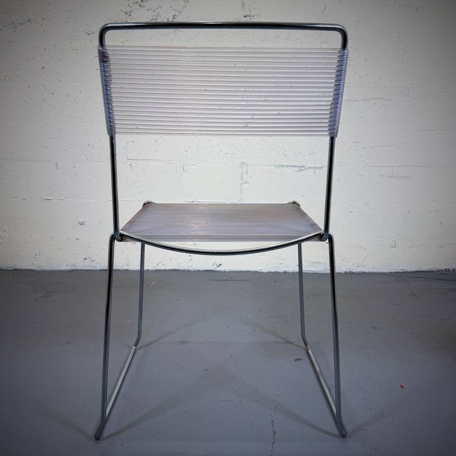 Mid century modern Italian Spaghetti indoor outdoor dining chairs — photograph 6 of 8