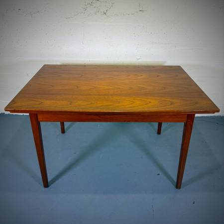 Mid century modern teak surfboard dining table