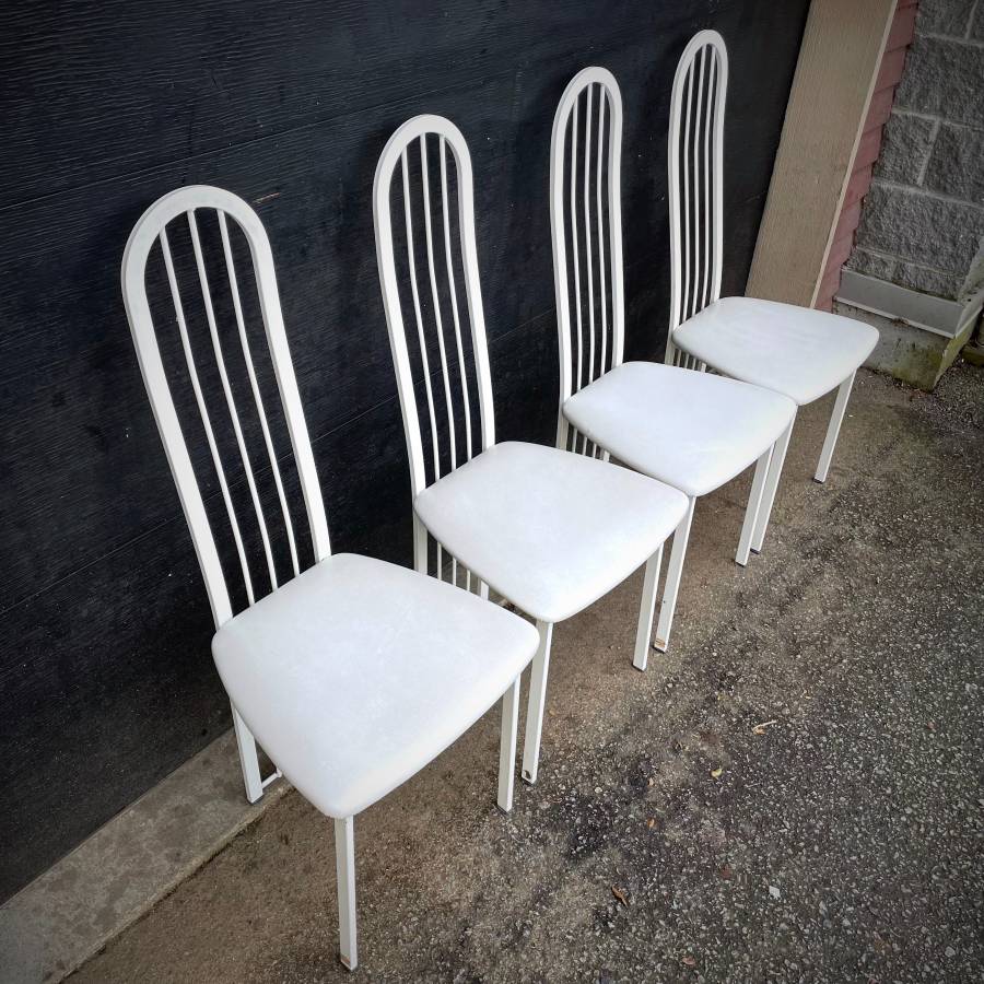 Set of 4 Vintage Post Modern dining chairs — photograph 4 of 7