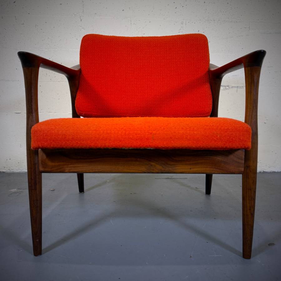 'Tono' teak lounge chair and ottoman by Torbjorn Afdal — photograph 5 of 9