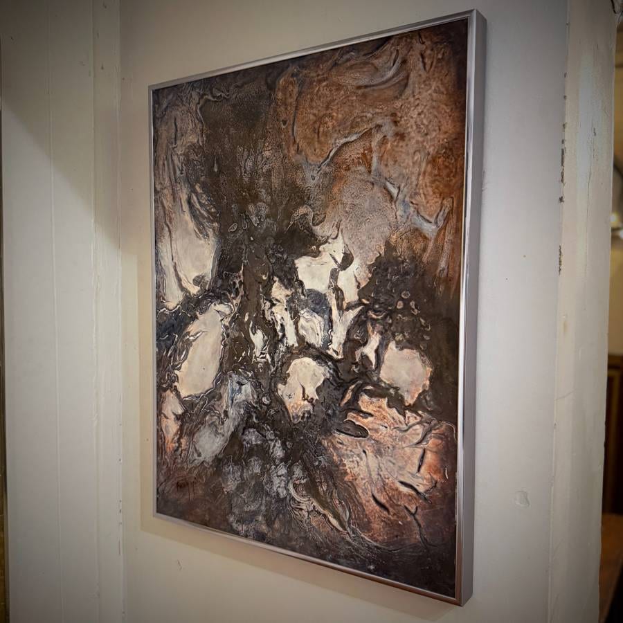 Beautiful vintage abstract original painting by Fang Yi — photograph 2 of 4