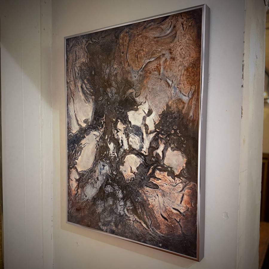 Beautiful vintage abstract original painting by Fang Yi — photograph 2 of 4