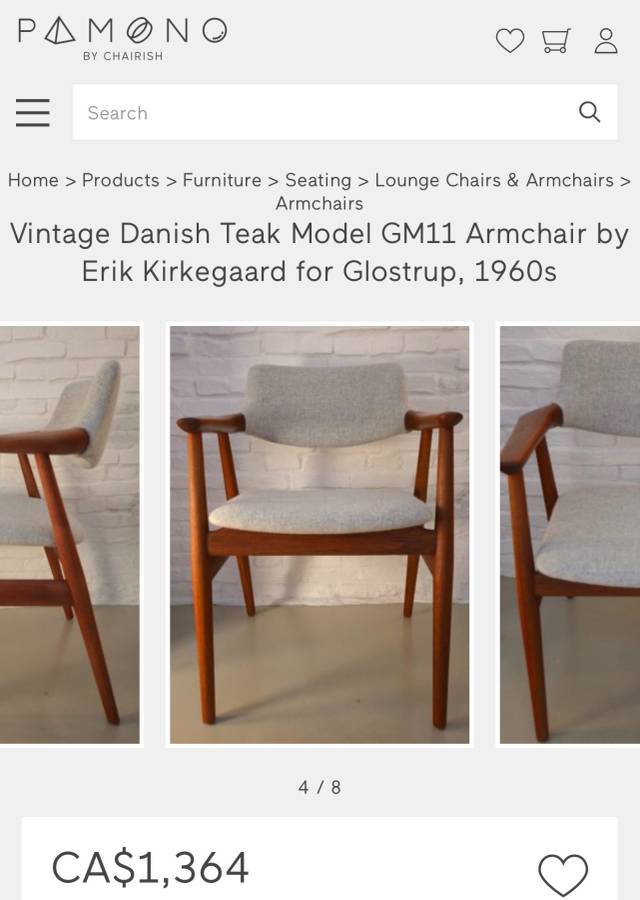 1960s Danish teak Model GM11 Armchair by Erik Kirkegaard for Glostrup — photograph 7 of 7
