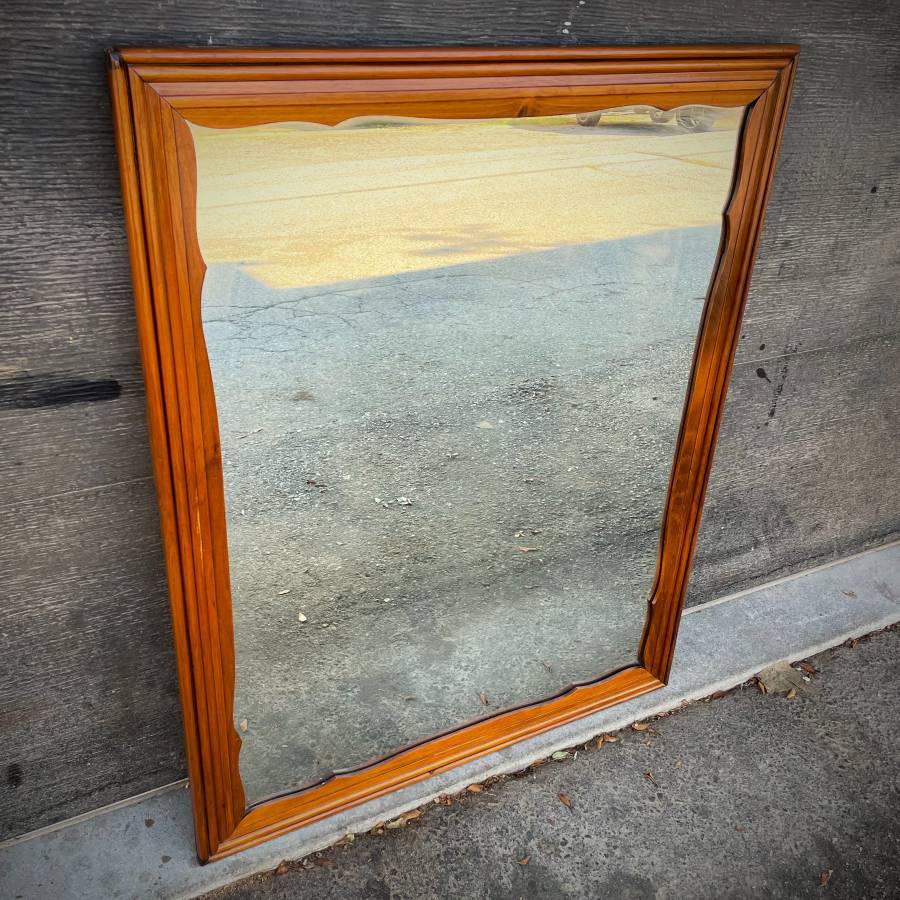 Selection of mid century vintage mirrors — photograph 4 of 6