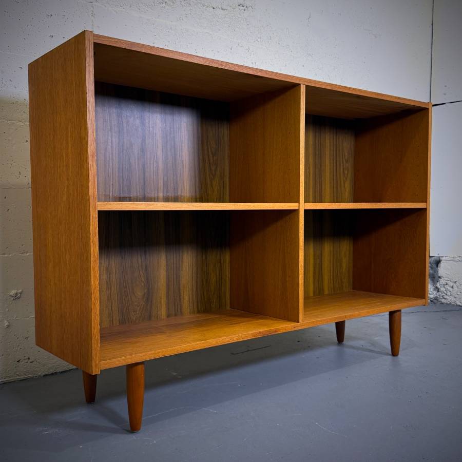 Mid century modern teak shelving unit — photograph 2 of 5