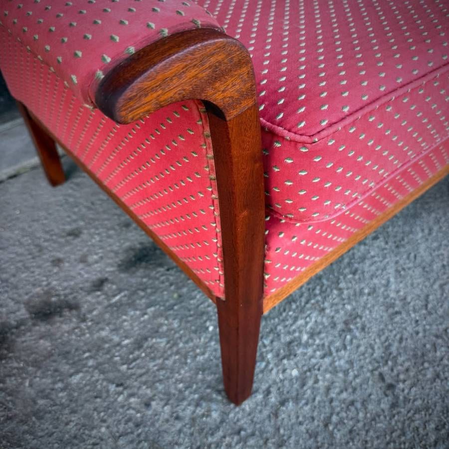 Pair of Scandinavian teak lounge chairs — photograph 6 of 9