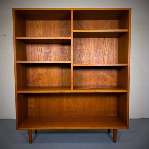 Stunning high quality danish modern teak shelving unit