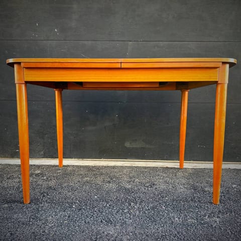 Mid century modern teak style dining table