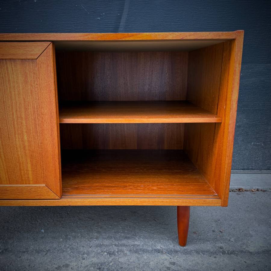 Mid century danish modern teak extra deep credenza — photograph 6 of 6