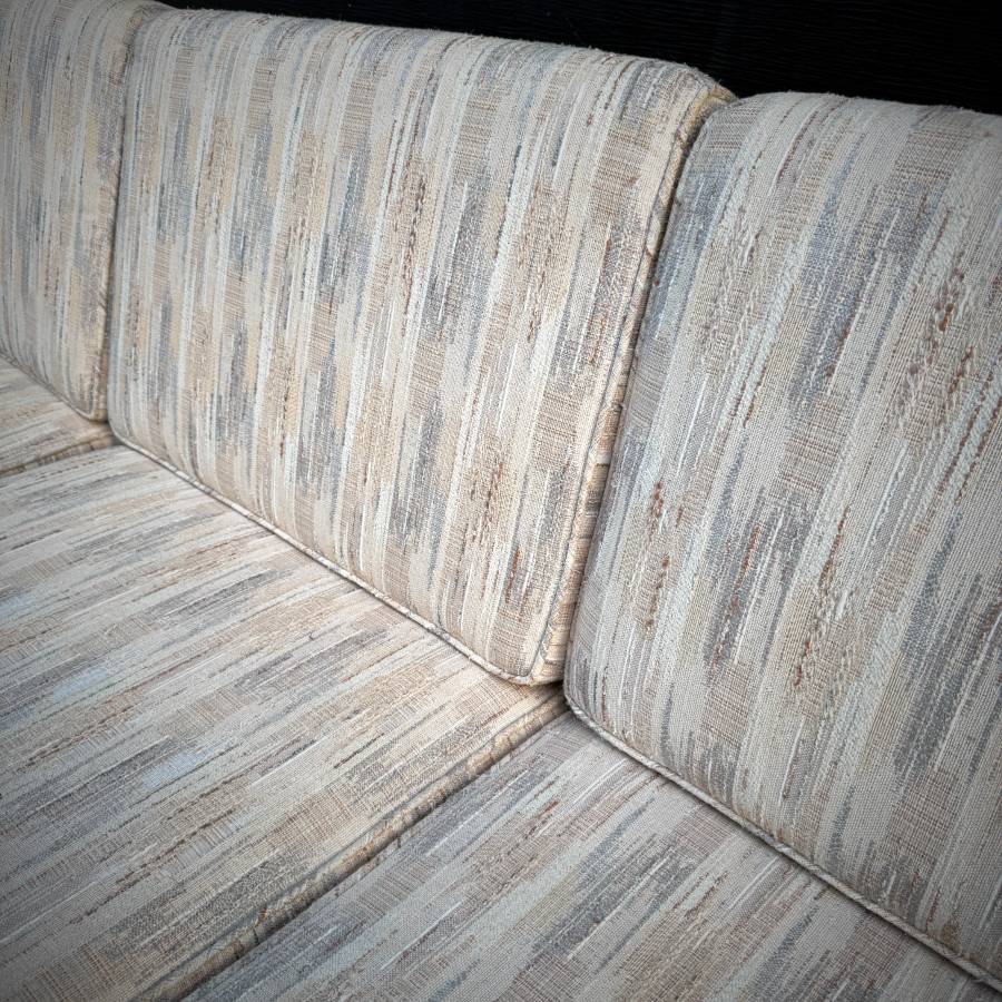 Danish modern teak 3 seater sofa couch — photograph 7 of 9