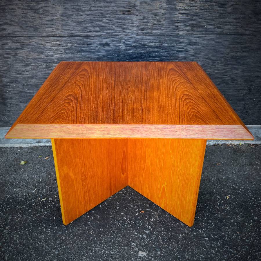 Mid century Scandinavian teak coffee table — photograph 2 of 6
