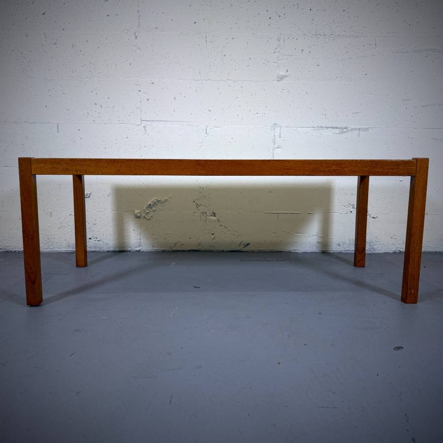 Danish modern teak compact coffee table — photograph 2 of 5