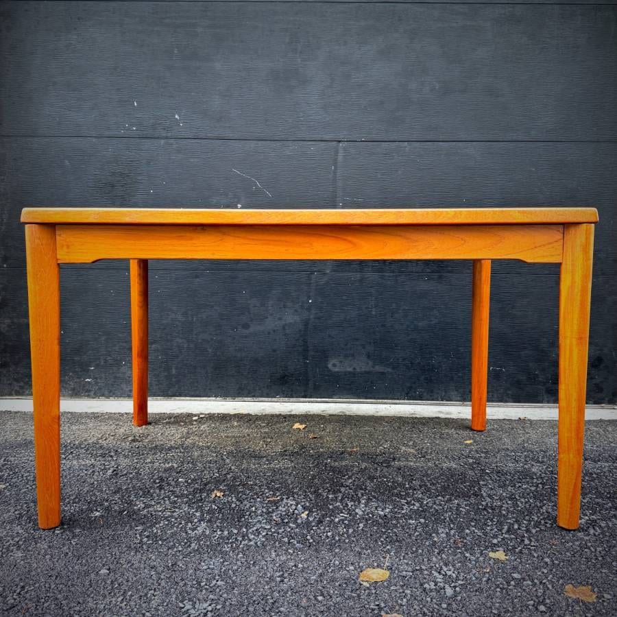 Stunning danish modern teak surfboard dining table — photograph 2 of 7