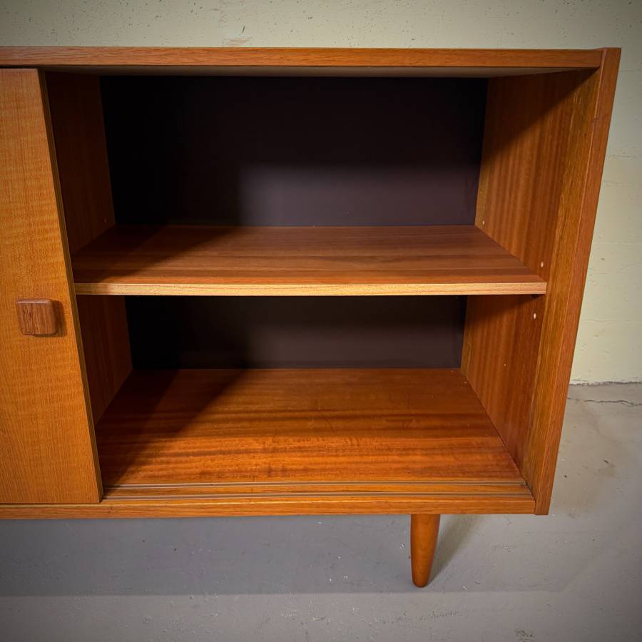Danish modern teak apartment sized credenza by Domino Mobler — photograph 7 of 7
