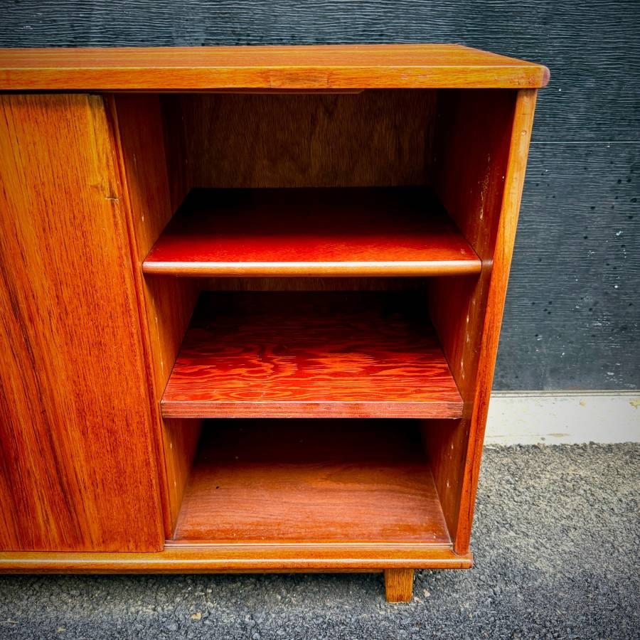 Mid century modern teak mid sized credenza sideboard — photograph 8 of 10