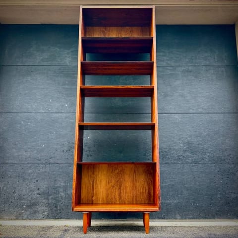 Poul Hundevad danish modern rosewood extra tall shelving unit