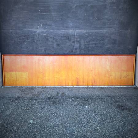 Mid century teak king or queen headboard
